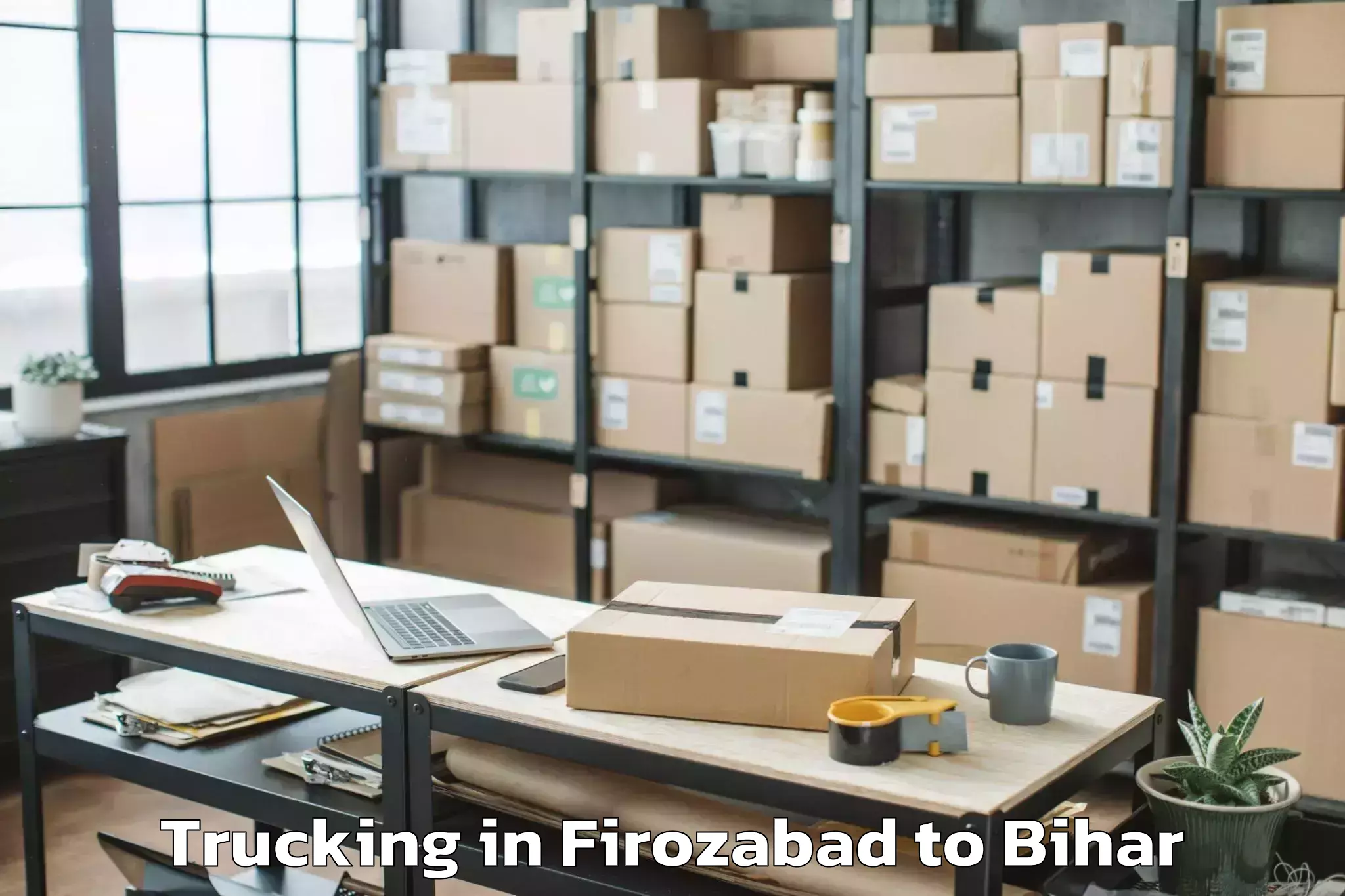 Easy Firozabad to Chewara Trucking Booking